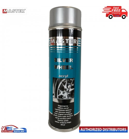 MASTER ACRYL SPRAY SILVER WHEEL 500ML